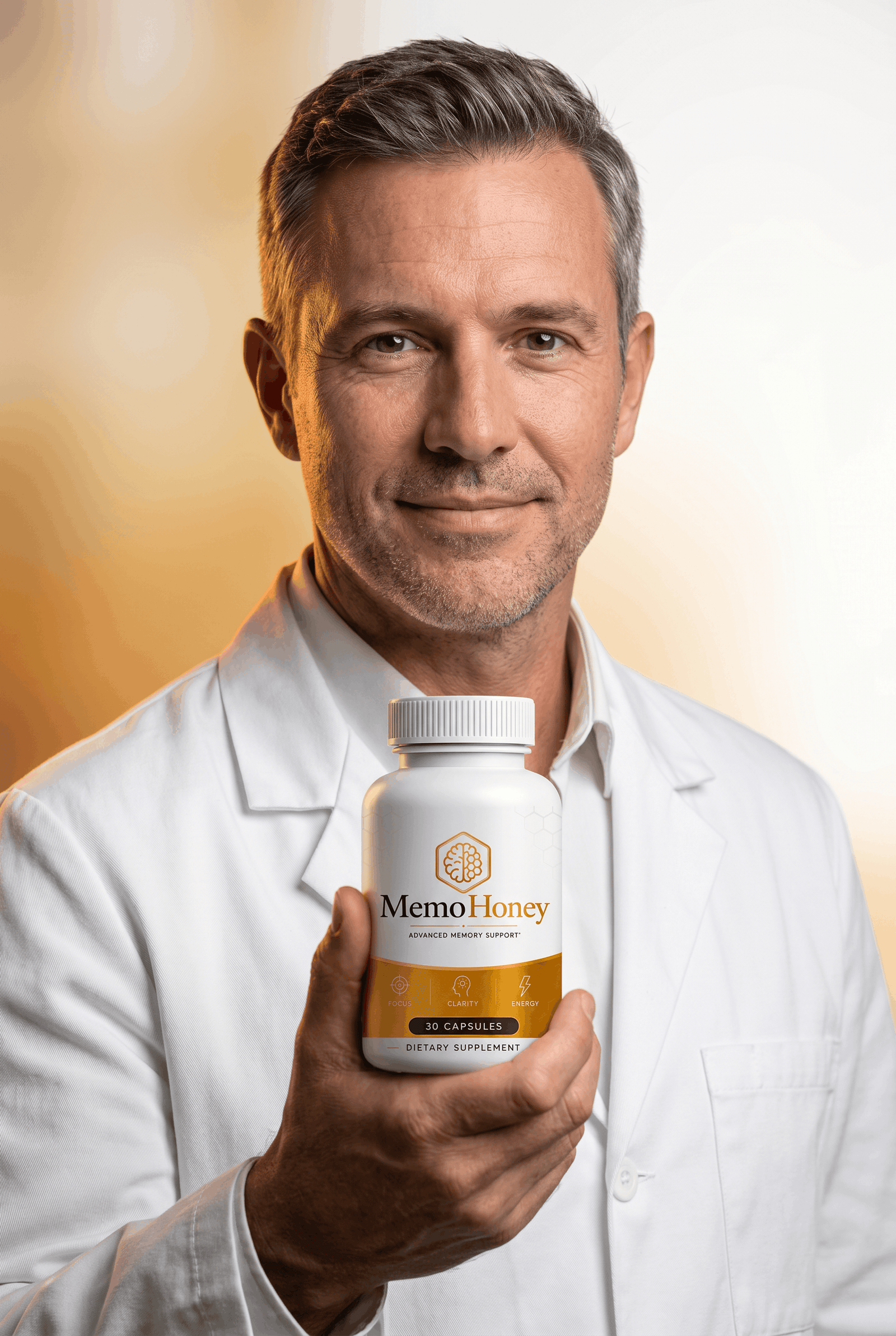 Medical Expert holding MemoHoney
